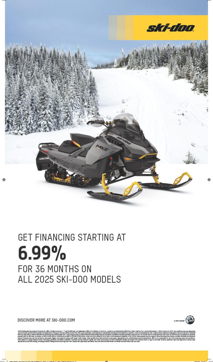 GET FINANCING SPECIALS ON SELECT  2025 SKI-DOO MODELS